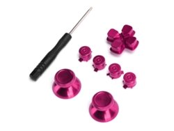 Alavanca De Metal Para Controle Ps4 Botão Thumbstick Substituição Simula Grip Acessório Rose Red
