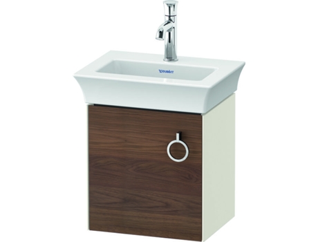 DURAVIT Tulip blanco, mueble de tocador colgado en la pared, ancho 384 x fondo 298mm, con 1x tope de puerta a la izquierda, con tirador, WT4250L
