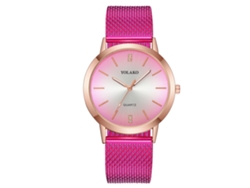 Reloj De Pulsera Yolako Para Mujer Con Correa De Plástico Y Diamantes De Imitación, Estilo Moderno, Movimiento De Cuarzo.