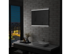 Espejo de pared LED con sensor táctil para baño, 80 x 60 cm, Lovely Home