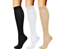 Calcetines De Compresión Digitallab, Paquete De 3, Talla S/m, Para Hombres Y Mujeres, Soporte Circulatorio Para Actividades Físicas