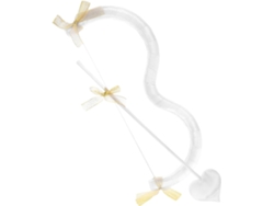 Arco Y Flecha De Plástico Blanco De Cupido, Ligeros, Accesorio Para Cosplay Del Día De San Valentín