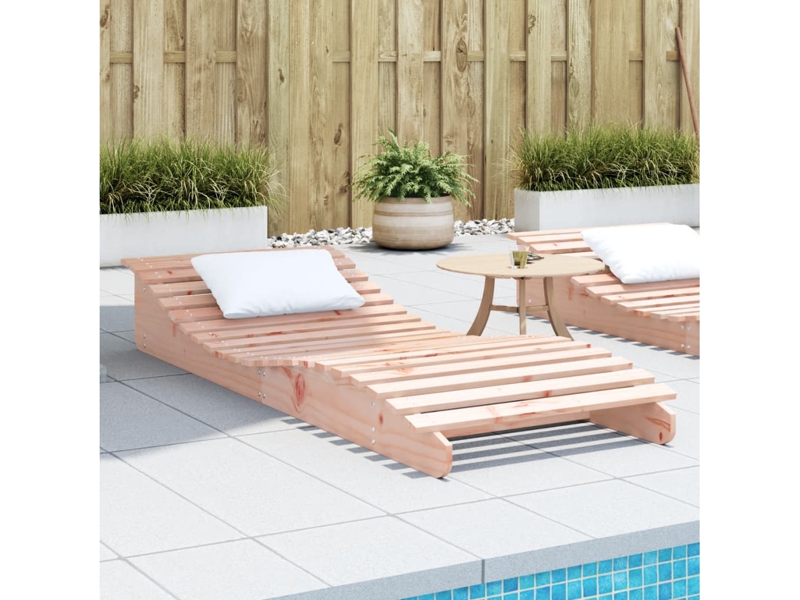 Tumbona de madera maciza Douglas Lovely Home 205x80x31,5 cm