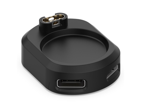 Adaptador de base de carga para reloj Garmin (negro)
