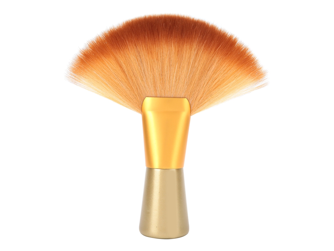 Pincel Para Barbero Profesional Para Eliminar Pelo Roto En Cuello Y Rostro Cepillo De Peluquería Con Mango De Aluminio Plateado Oro