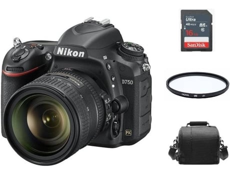 Kit Cámara Réflex NIKON D750 AF-S 24-85MM F3.5-4.5G ED VR + Funda para cámara + Tarjeta SD de 16gb + Filtro HOYA UX UV 72mm