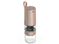 Molinillo de café eléctrico con muelas ajustables, compacto y portátil, recargable, plateado. Rosewell