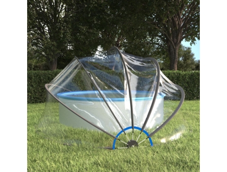 Cúpula para Piscina VIDAXL redonda (406x203 cm - PVC)