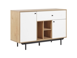 Aparador BELIANI Itaca de Tablero de fibra Madera clara 118x40x78