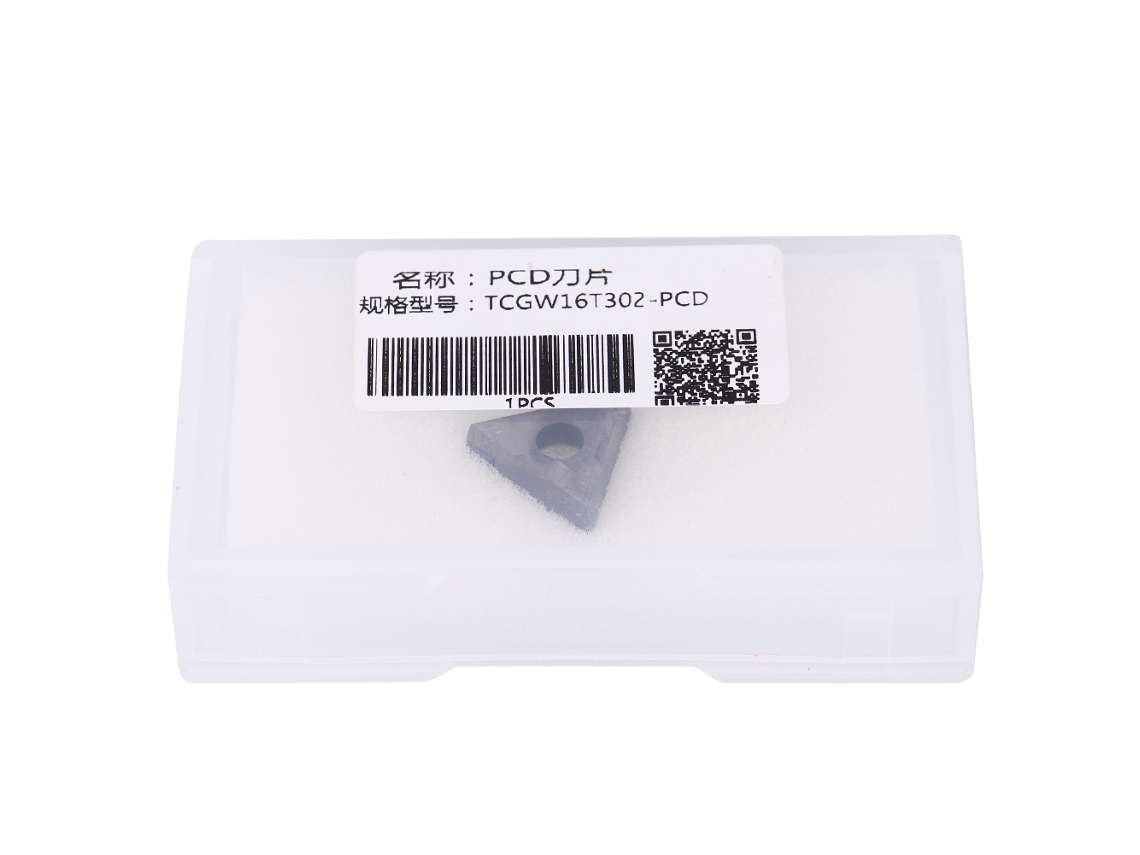 Inserta De Torneado Tcgw16t302 Tcgw16t304 Con Pcd Diamante Para Herramienta Cnc De Tornio