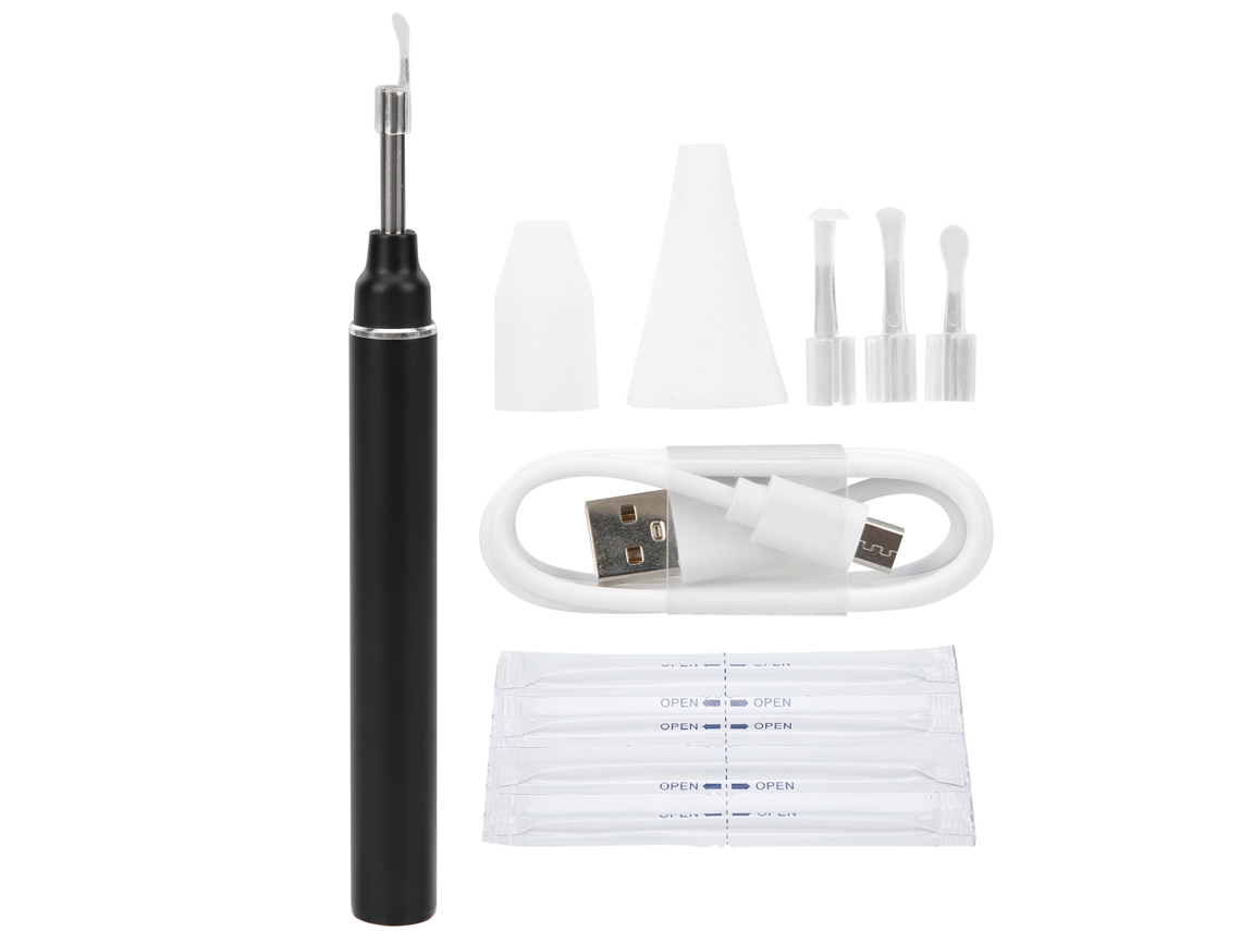 Endoscopio De Oído Wifi P40 De 5 Mp Con Cuchara Y Lámpara Led Para La Extracción De Cerumen En Niños Y Adultos.