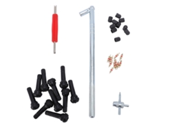 Kit De Instalación De Núcleos De Válvula De 33 Piezas Para Bicicleta, Motocicleta Y Automóvil - Sin Fugas, Incluye Herramientas.