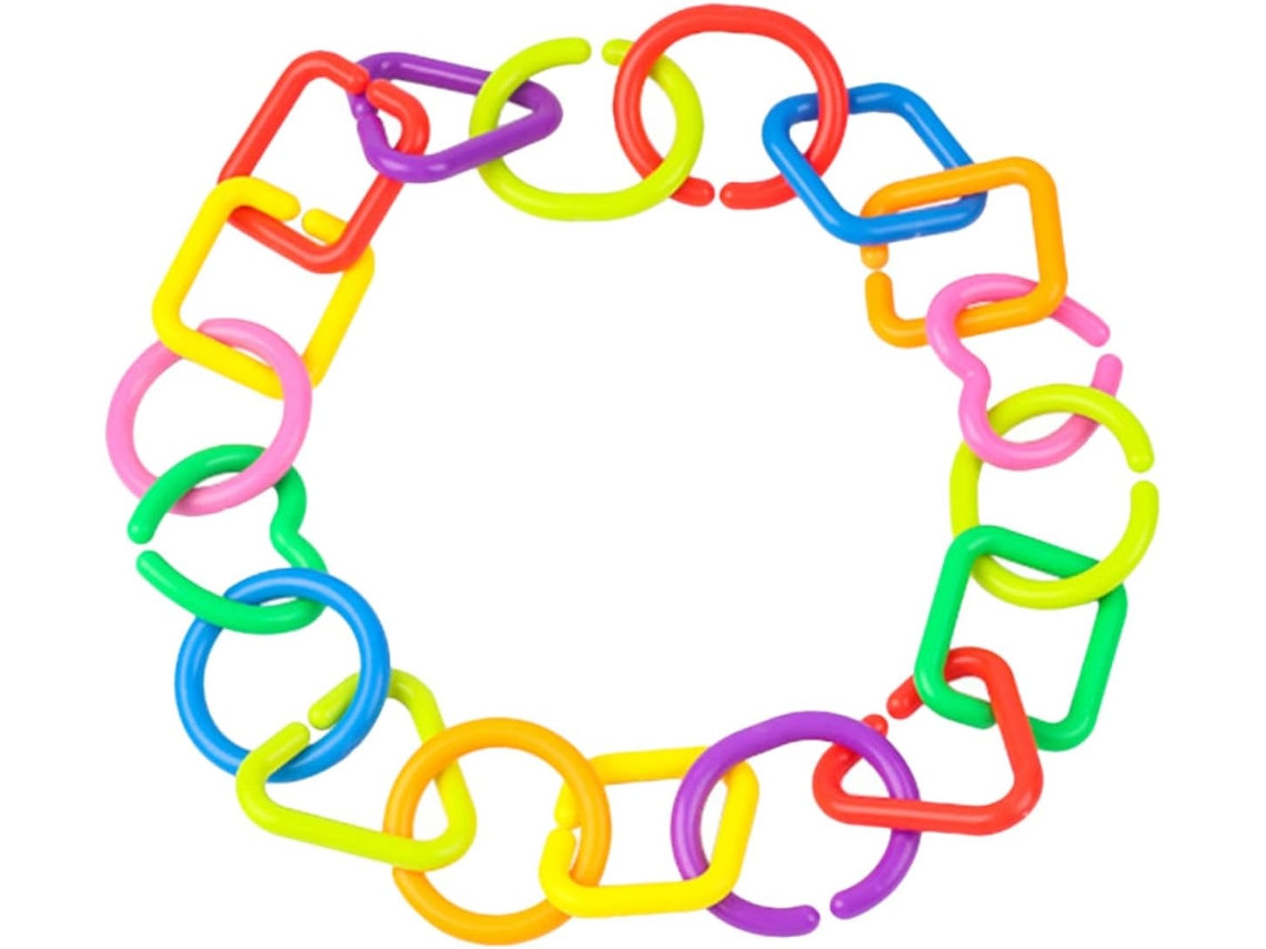 Juego de 75 anillos sensoriales geométricos para niños y niñas. Juguetes educativos para niños y niñas. CHABERLU