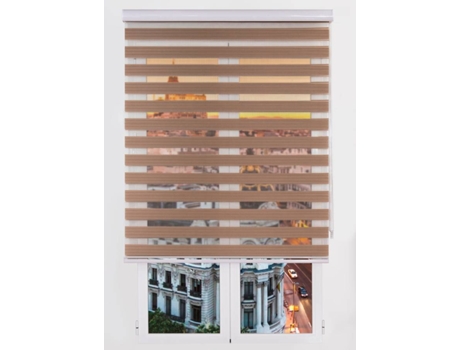 Estor ESTORALIS Noche Y Dia Galeria Silhouette Tabaco (Poliester - 100x250 cm)