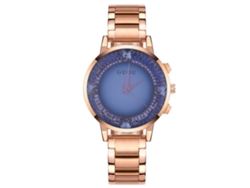 Reloj De Pulsera Duoya Para Mujer Con Colgante De Hoja Y Brazalete Multicapa (marrón)
