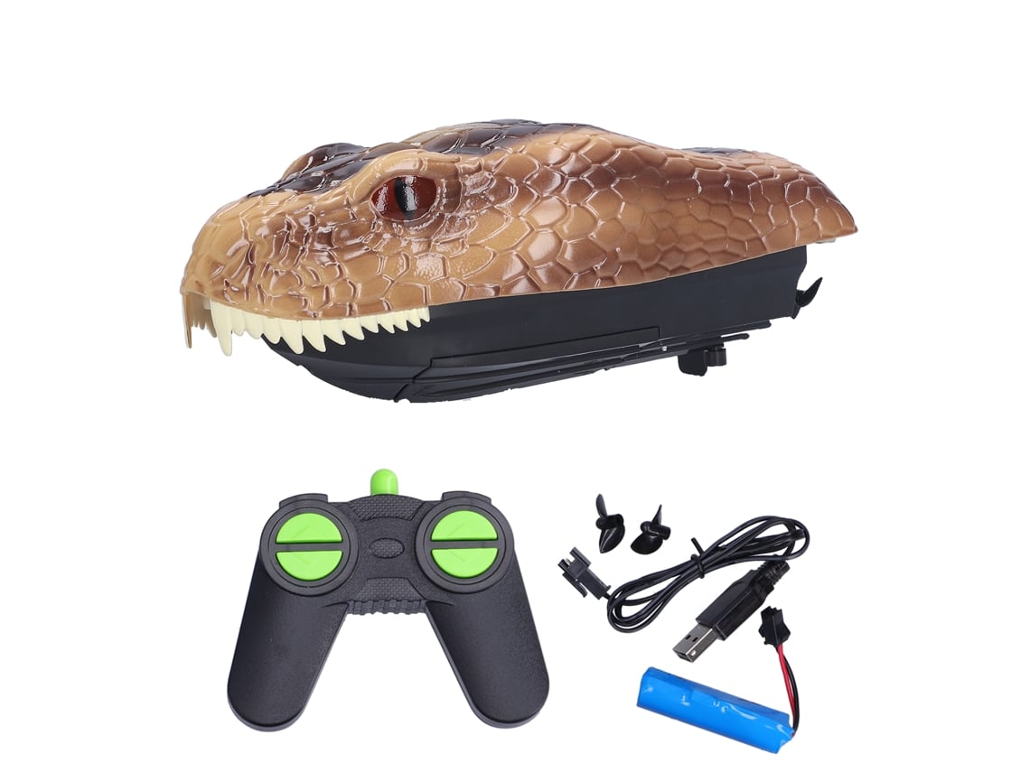 Ats-barco De Control Remoto 2.4ghz De Carrera Cabeza De Serpiente Modelo Rc Para Niños Juguete De Barco Rc