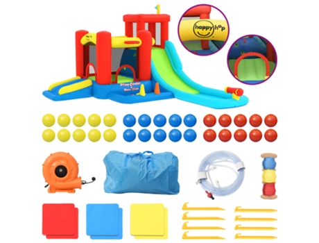 Castillo Hinchable HAPPY HOP Multicolor Tela (330x441x233 cm)