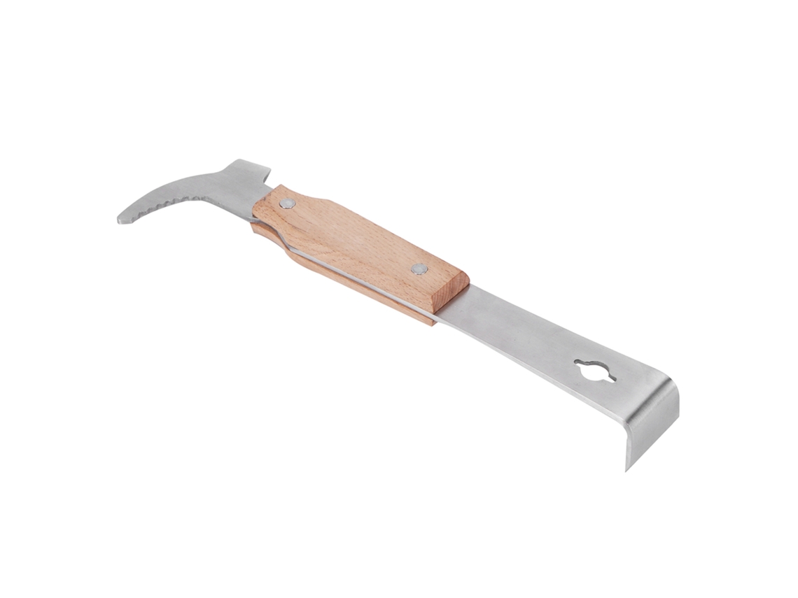 Cuchillo para miel de acero inoxidable con mango de madera (sin marca)