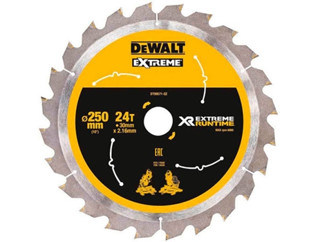 Hoja de Sierra Circular DEWALT POWER-TOOLS XR Xtreme (250x30 mm)