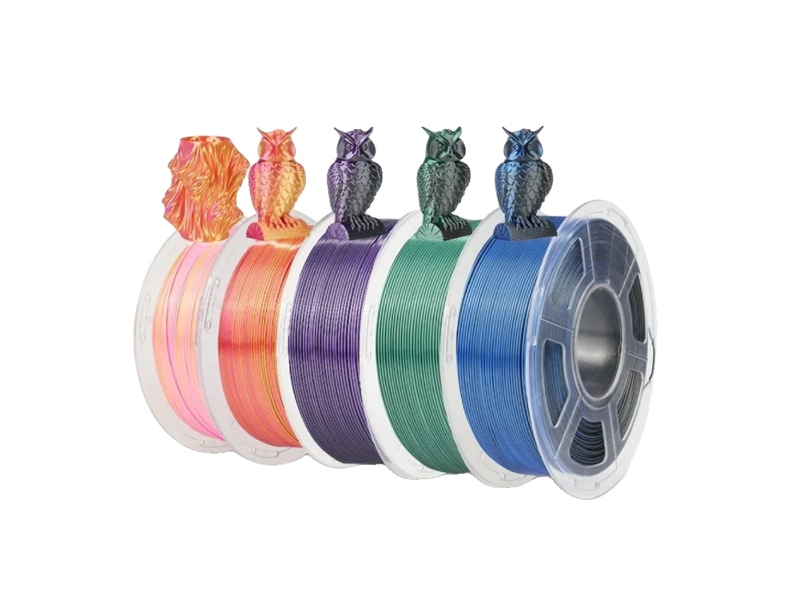 Filamento para impresora 3D, acabado liso, impresión multicolor, DC RB Mix5 OEM