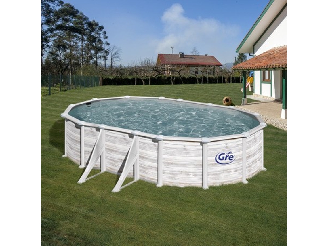 Piscina de Acero GRE Imitacion Nordico (500x300x120 cm)