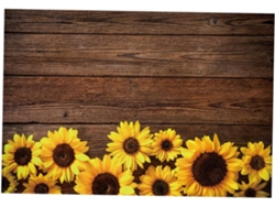 Fondo Rústico De Madera Con Girasoles Para Fotografía, Decoración De Baby Shower Y Cumpleaños.