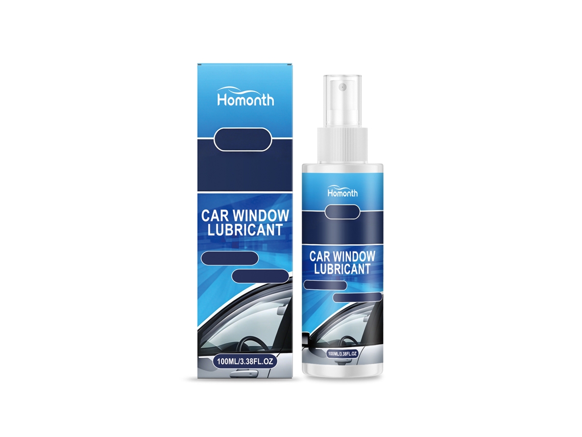 Lubricante en aerosol para ventanas de automóviles Homonth que alisa los rieles.
