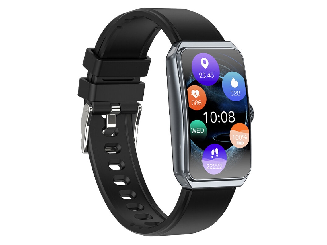 Reloj Inteligente Senbono R11 Negro Con Pantalla Curva Hd De 1,47 Pulgadas, Bluetooth, Llamadas, Multideporte, Ip68, Resistente Al Agua