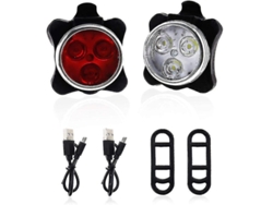 Conjunto Luces Direccion Bicicleta Inteligentes Control Remoto Led Negras Yizhood