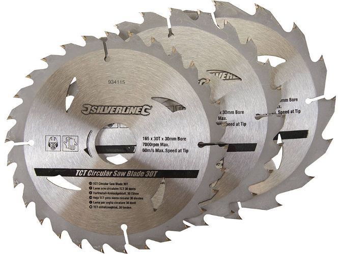 Conjunto de Discos para Sierra Circulares SILVERLINE 934115