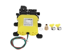 Bomba de agua de diafragma de 12 V, 120 W y 8 L con conector de cobre