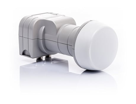 TELE System Twin 2 convertidor low noise block (lnb) Gris, Blanco