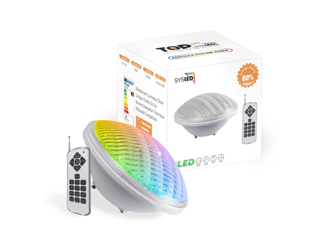 Lâmpada Led Par56 Rgb De 18w Para Piscina Com 441 Leds
