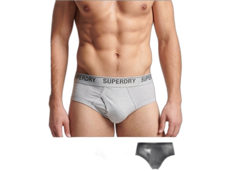 Bragas SUPERDRY Algodón Hombre (L - Negro)