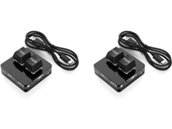 2 Mini Teclados Mecánicos Programables Osu Rgb Personalizables De 2 Teclas Para El Trabajo