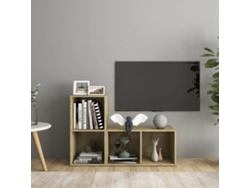 Estantería/Muebles de TV 2 Pzs 72X35X36,5 Cm Contrachapado Roble Sonoma