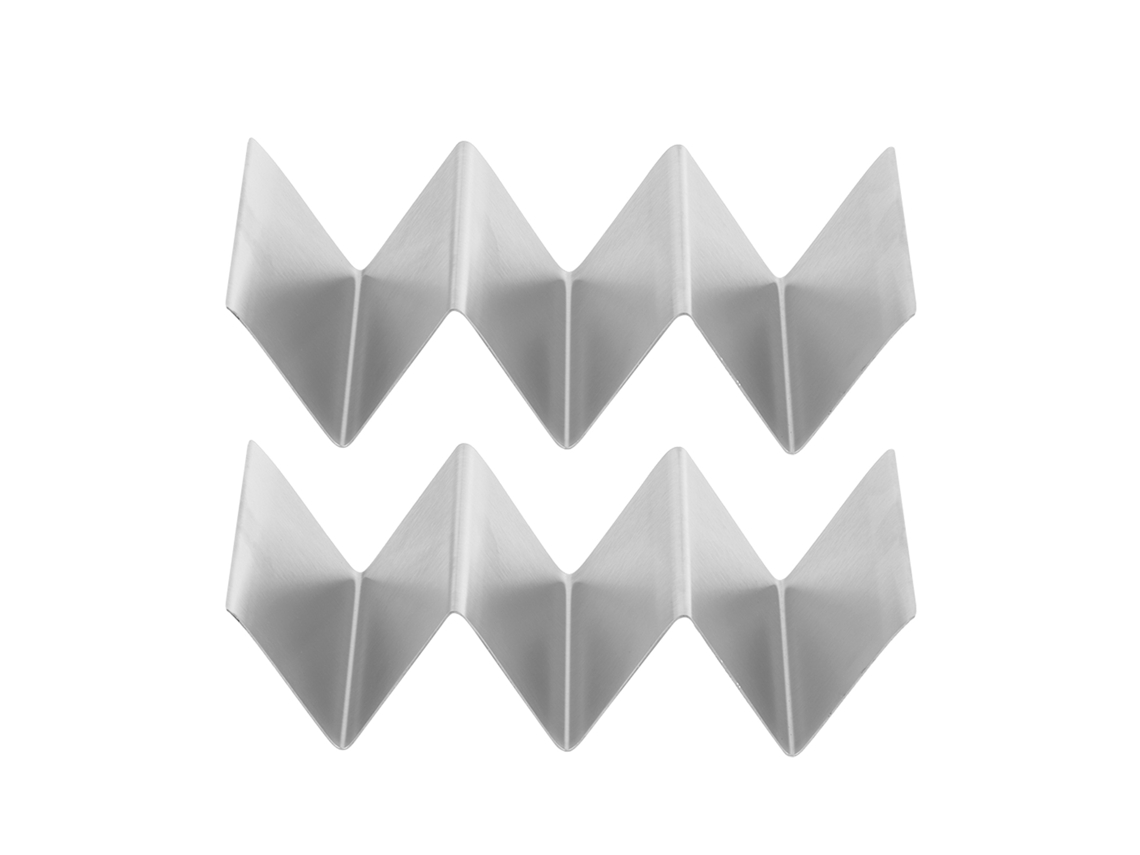 Estante Para Tacos De Acero Inoxidable, 2 Unidades, Para Cocina, Restaurante, Hotel, Tipo 3