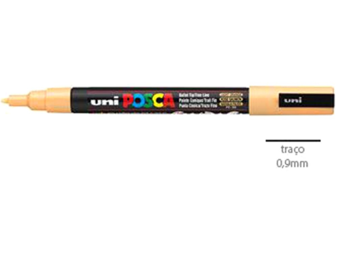 Marcador Uniball Posca Pc3M 0.9mm Naranja Claro