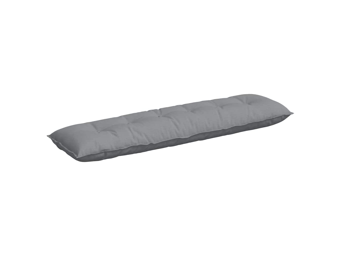 Cojín De Espalda Gris Claro 180 X 19 X 50 Cm Tela