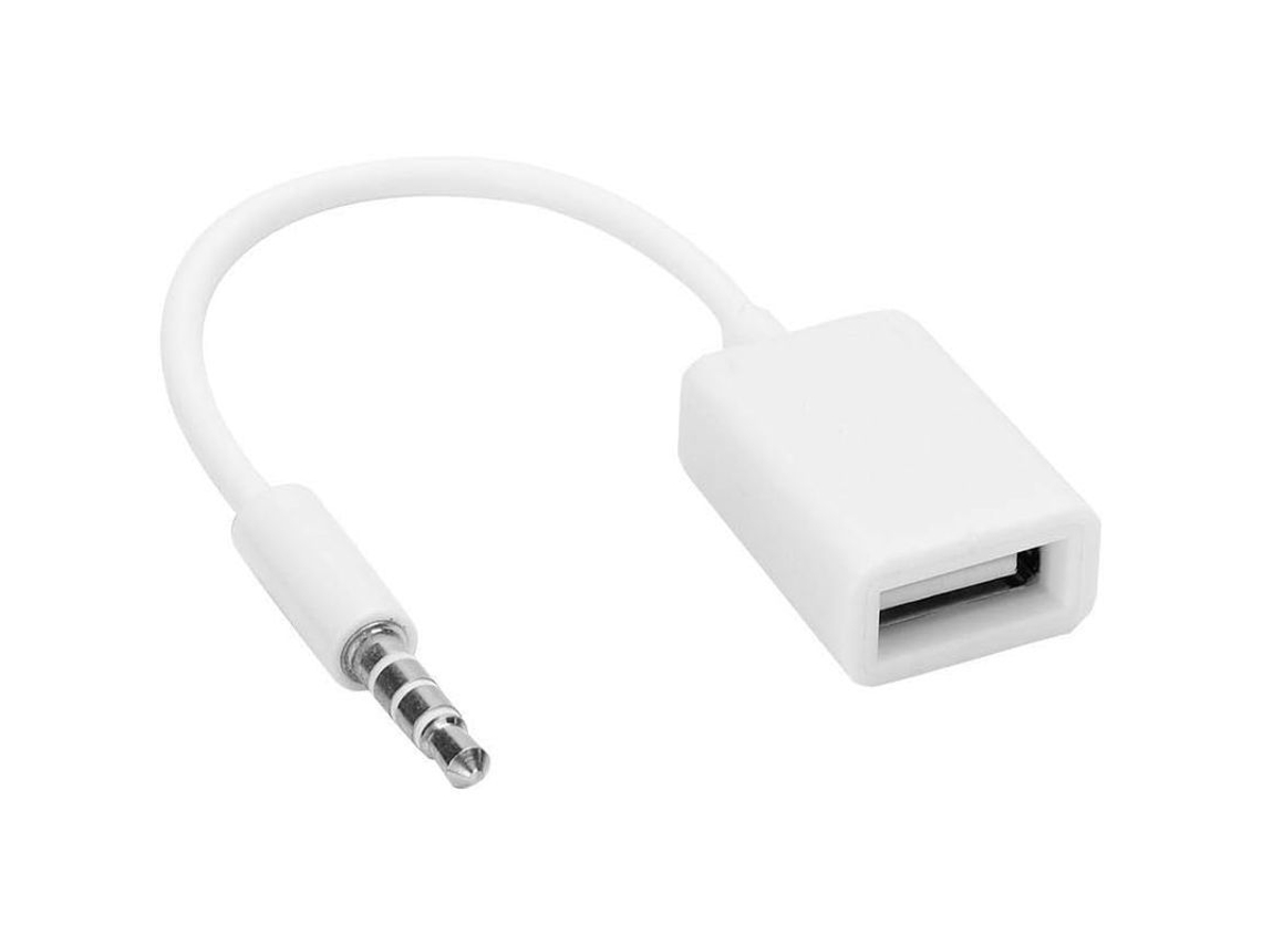 Adaptador De Cable De Audio Aux Macho De 3,5 Mm A Usb Hembra Para Reproductores De Cd, Ordenadores, Televisores, Teléfonos Móviles, Reproductores De Mp3, Etc.