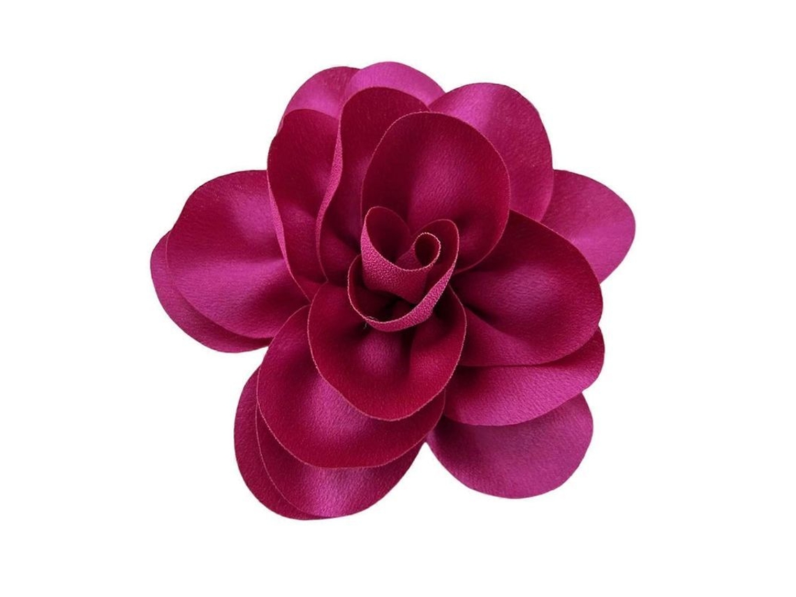 2026-corsage De Ocasión Formal Estilo Francés Rosa Grande Tela Satin Novia Novio Broche Boda Fiesta Prom