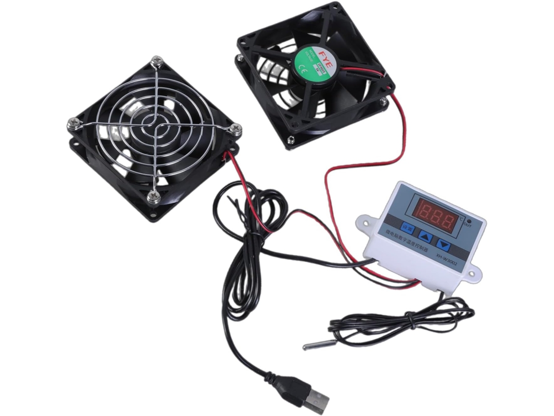 Ventilador De Refrigeración Usb De 80 Mm Con Controlador De Velocidad Múltiple