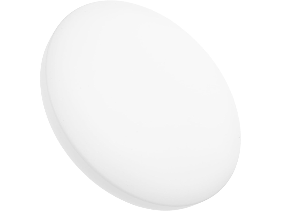 Lámpara De Techo Redonda Empotrable De Pvc Blanco, De Fácil Instalación Y Base Estable, Ideal Para Pasillos Y Salas De Estar.