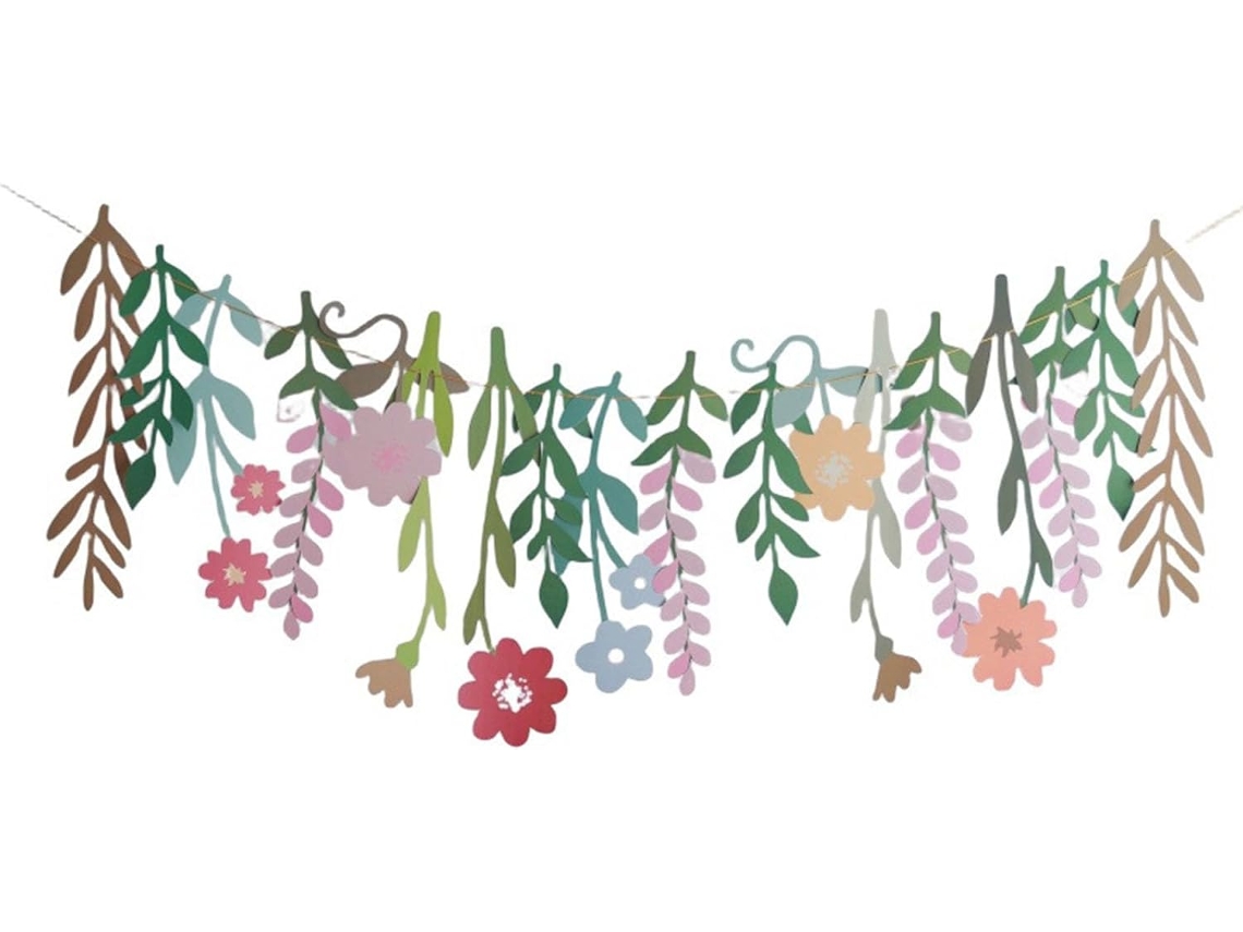 Elegante Decoración Floral Colgante De Doble Cara Resistente A Desgarros - Artículos Para Fiestas