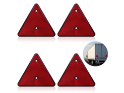 Señal triangular de advertencia de remolque de 15 x 15 cm