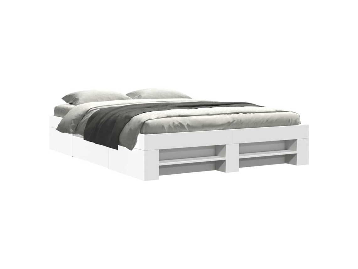 Maison Exclusive - Estructura De Cama Sin Colchón Blanca 160x200 Cm