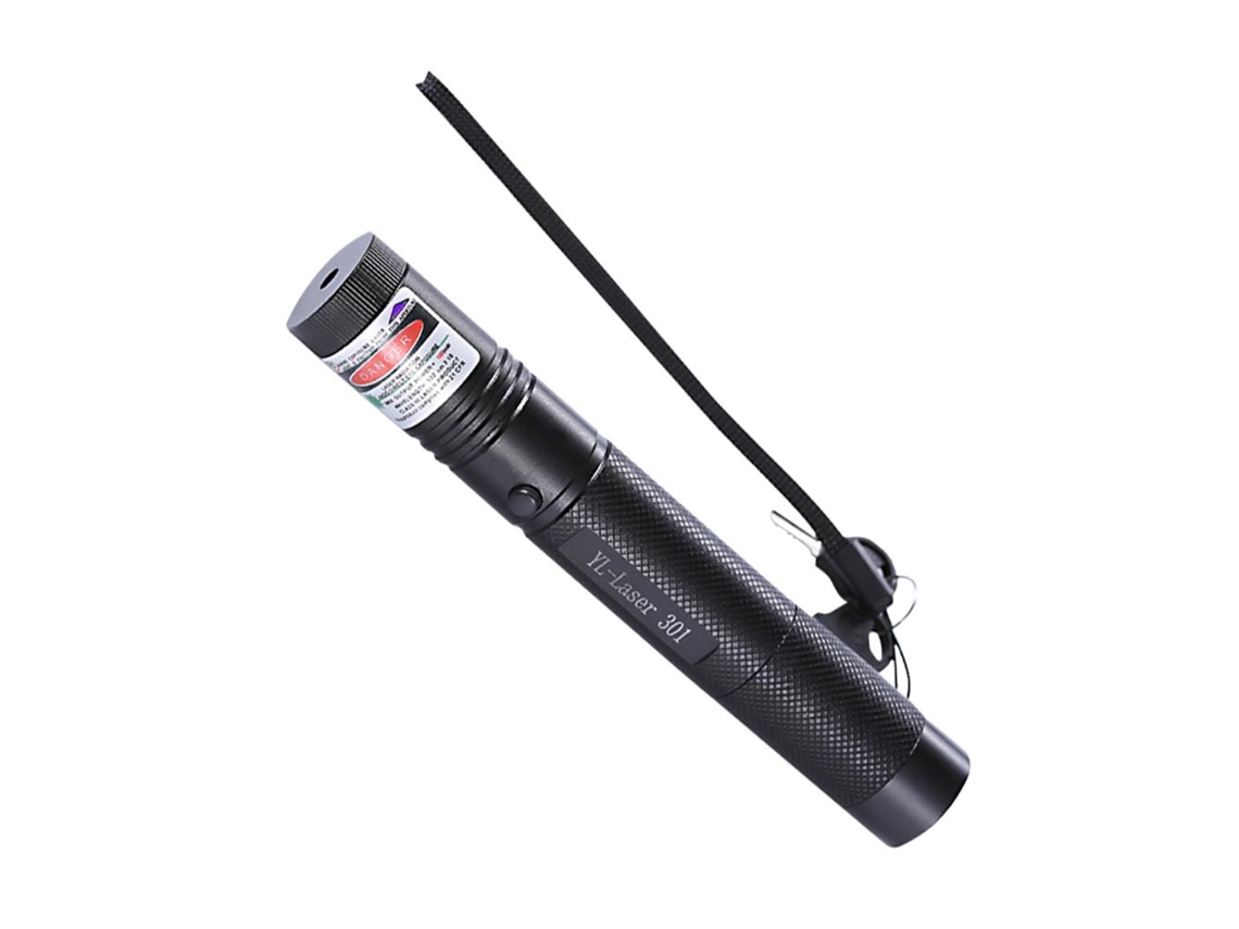 Puntero láser con batería recargable de alta potencia, luz verde de enfoque ajustable para astronomía nocturna.