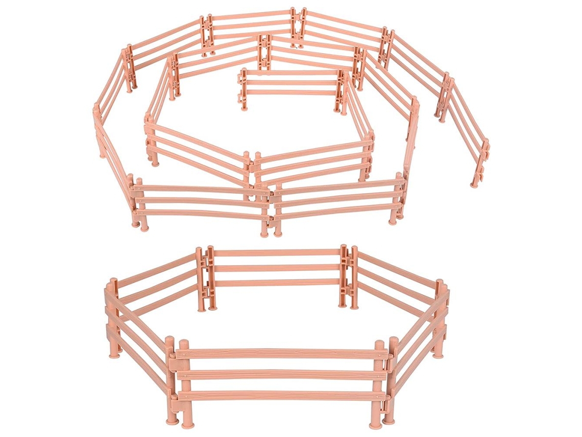 30 Piezas De Vallas Para Caballos En Miniatura, Juguetes Educativos De Fondo De Granja, Accesorios De Juego Para Niños