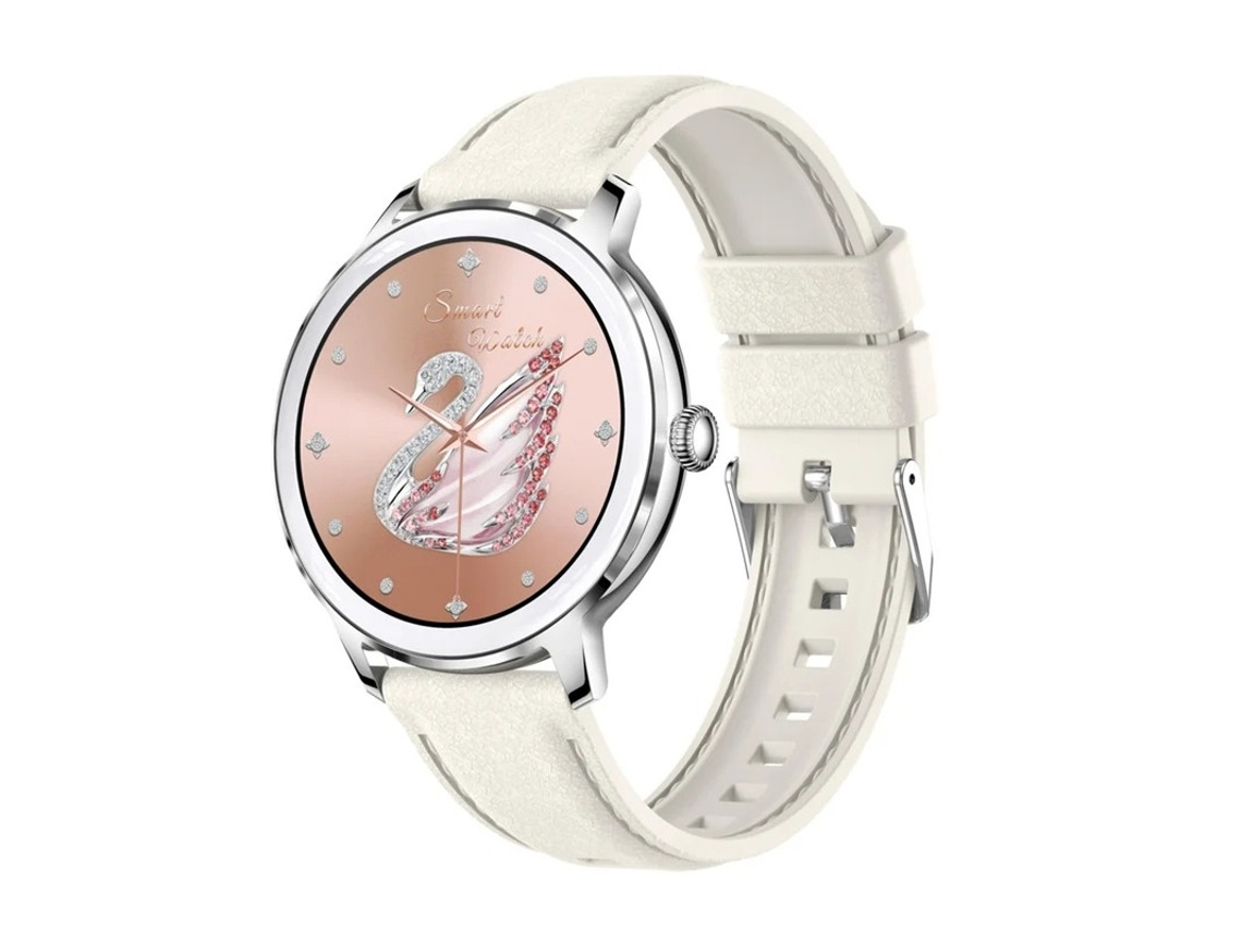 Reloj inteligente Yizhood con pantalla AMOLED grande de 1,32 pulgadas, resistente al agua IP67 y múltiples modos de ejercicio (blanco)