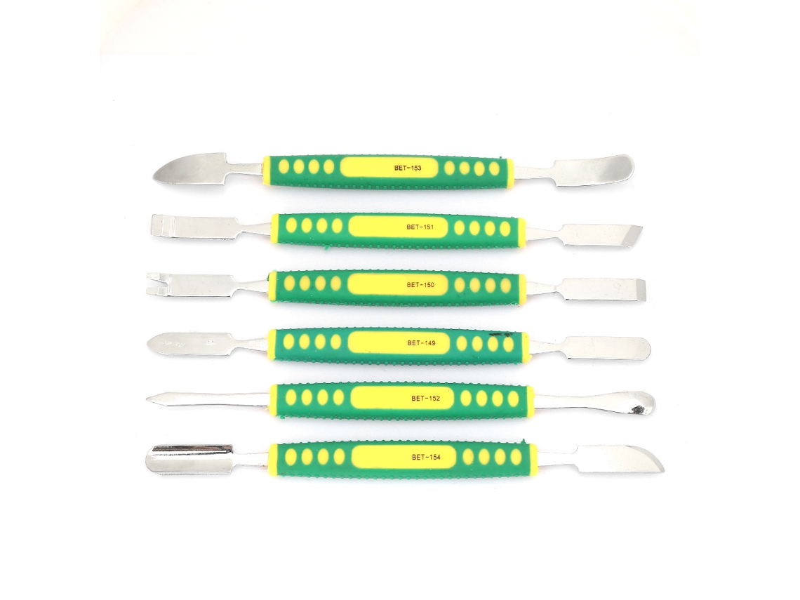Juego De 6 Espátulas Metálicas De Doble Punta Para Desmontar Teléfonos Móviles Y Pequeños Electrodomésticos.